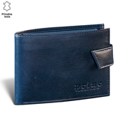 Princ Leather Muški novcanik, Kožni, Teget