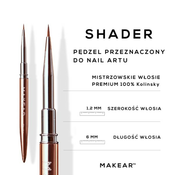 Cetkica Za Nokte Brush Shader| MAKEAR | Kozmo