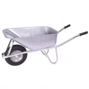 Samokolnica Euro Bau 100 cink., zračno kolo, 100L, podpora spredaj