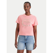 Guess Majica z dolgimi rokavi E6GI00 I3Z14 Roza Regular Fit