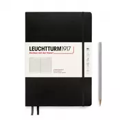 LEUCHTTURM1917 Bilježnica srednje veličine LEUCHTTURM1917 Composition Hardcover Notebook - B5, tvrdi uvez, podcrtano, 219 stranica - Black