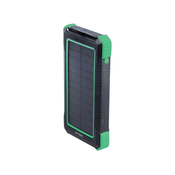 V-TAC Solarni powerbank z brezžičnim polnjenjem, 10.000mAh, črne barve