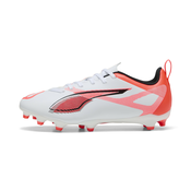 Puma ULTRA 5 PLAY FG/AG Football Boots Youth, White, Size 38.5, Shoes