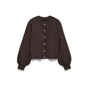 Vero Moda Petite Pletena jopa VMHAZEL temno rjava