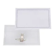 Visačka za ime s sponko 90x56mm 60886