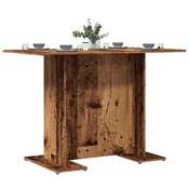 Vidaxl Jedilna miza starinski les 110x60x75 cm inženirski les