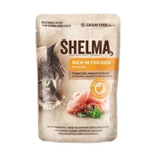 Shelma Cat vrečke 4 vrste mesa v omaki 12 x 85 g