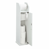 SoBuy SoBuy prosto stoječe leseno držalo za rolico toaletnega papirja v beli barvi v skandinavskem slogu, (20814707)