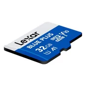 LEXAR spominska kartica microSDHC blue plus 32GB, 100mb/s, U1, V10, A1