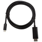 LOGILINK LogiLink USB-C® / HDMI adapterski kabel USB-C® vtič\, HDMI-A  vtič 3.00 m črna UA0330  USB-C®-Display kabel, (20417741)