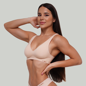 GymBeam Seamless grudnjak Beige XL