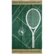 Teniski rucnik Monte-Carlo Rolex Masters Jacquard Towel - white/gold/green