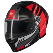 Integralna motociklisticka kaciga MT Stinger 2 Tron crno-crveno-siva - II. kvaliteta