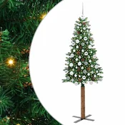 Vidaxl Ožja jelka med 300 LED Zelena 180 cm PVC in trden bor