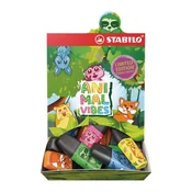 Označevalnik, stojalo, 2-5 mm, STABILO Boss Mini Animal Vibes, mešan, 50 kosov