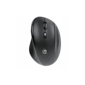 MANHATTAN Miš Ergonomic 190237, USB, 1600 DPI, Crni