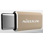 Nillkin adapter microUSB na USB-C, zlat