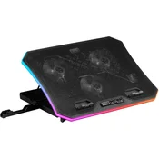 Mars Mars Gaming MNBC6 XL stalak za prijenosno racunalo 19 s ARGB, 3 ventilatora