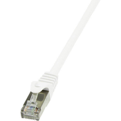 LogiLink RJ45 mrežni kabel CAT 6 F/UTP[1x RJ45 utikač - 1x RJ45 utikač] 15 m bijeli zaštićeni Logi