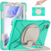 GS Otroški ovitek za Samsung Galaxy Tab A7 Lite 8.7 T220/T225, oklepni, otroški, zelen/siv