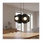 Luster na sajli ELEMENTI 4xG9/8W/230V crna
