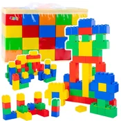 slomart LEAN TOYS veliki pisani gradbeni bloki v torbi, 20 kos.