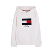 TOMMY HILFIGER Majica HERITAGE svetlo bež/krvavo rdeča/črna/bela