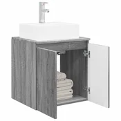 vidaXL vidaXL Umivalnik s pritrditev na steno Siva Sonoma 49,5 x 41 x 62,5 cm, (5000245532)