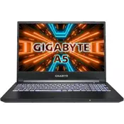 Laptop GIGABYTE A5 K1-AEE1130SD / Ryzen 5 5600H, 16GB, 512GB SSD, GeForce RTX 3060P 6GB, 15.6 FHD IPS 144Hz, bez OS, sivi