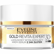 Eveline Cosmetics Gold Revita Expert ucvršcujuca krema za zagladivanje sa zlatom 30+ 50 ml