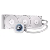 Vodno hlajenje Corsair Nautilus RS LCD - 360mm bela (CW-9061034-WW)