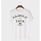 MAFIMI Muška majici Najbolji tata, Bela