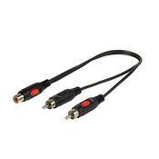VIVANCO Y-Adapter Cinch, 2 Cinch 0,2m 01 46025 46/03