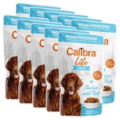 Calibra Dog Life Adult Chicken with Rice, vrečka 10 x 150 g