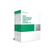 CFA Program Curriculum 2020 Level II Volumes 1-6 Box Set