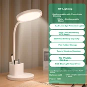HP Stona LED lampa, 5-10W, Bela