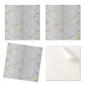shumee Paket PVC ploščic z vzorcem, samolepilne za spalnico, eleganten marmorni vzorec 4x50x50 cm