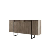 Hanah Home Luxe Komoda, Braon-Crna