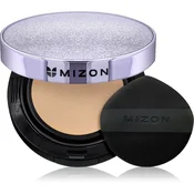 Mizon Vegan Collagen Cushion SPF38 PA++ dolgoobstojni tekoči puder v gobici z visoko UV zaščito odtenek #21 Light Beige 2x15 g