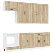 Kuhinjska jedinica PORTO 8 pcs Hrast sonoma Konstruirano drvo