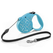 Povodac Flexi Standard M - Cord silver bones – 5m gajtan