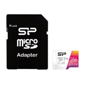 SILICON POWER Memorija SD Micro Card, 256GB Silicon Power Elite 2, Class10 C10, UHS-I U1, A1, + adapter SD, SP256GBSTXBV1V20SP