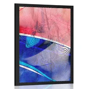 Plakat abstrakcija oblik - 20x30 black