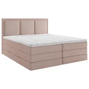 MID.YOU POSTELJA BOXSPRING 200 cm x 200 cm , tekstil roza