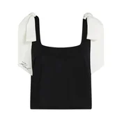 Karl Lagerfeld Top črna