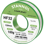 Stannol Stannol HF32 3\,5% 0\,8MM SN99\,3CU0\,7 CD 100G spajkalna žica\, neosvinčena neosvinčeni\, tuljava Sn99\,3Cu0\,7 ROL0 100 g 0.8 mm, (20395532)