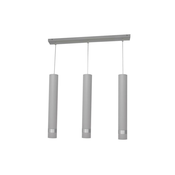 Luster na sajli TUBA 3xGU10/6,5W/230V siva/mat krom