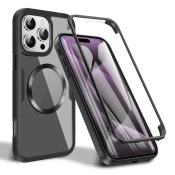 Hibridni Full body ovitek Techsuit ColorVerse 360 MagSafe za iPhone 16 Pro Max - black