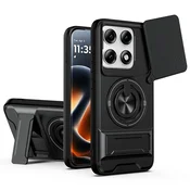 GS Ovitek za Motorola Edge 70 Pro s stojalom in pokrovom kamere za MagSafe, črn