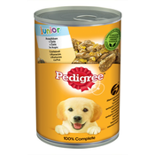 Pedigree Junior, piščančje meso v aspiku, v pločevinki 400 g